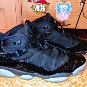 Nike Air Jordan Retro 6 Rings Men’s Size 13 Black Ice 322992-011